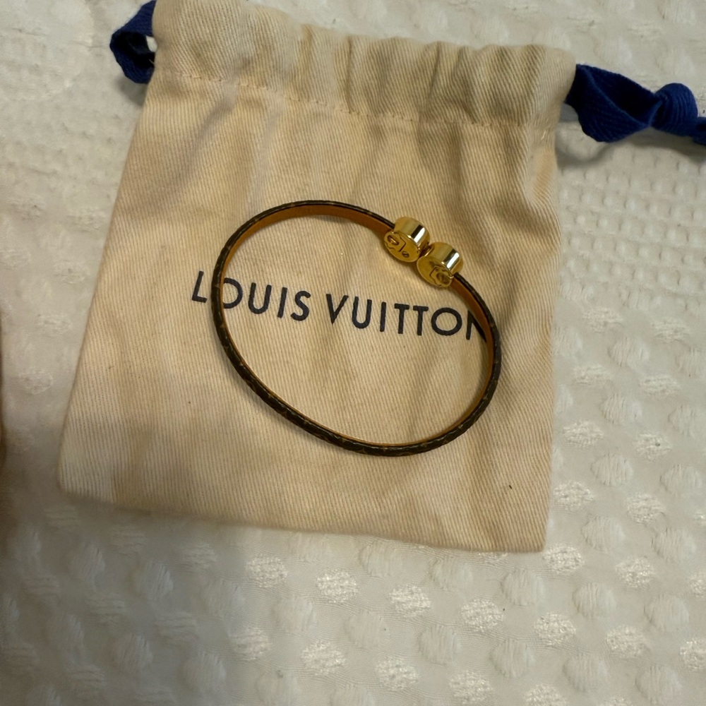 Authentic Louis Vuitton Monogram Slim Bracelet